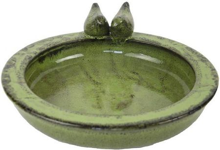 Esschert Design Poidełko Dla Ptaków Ceramiczne Zielone