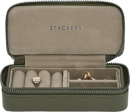 Stackers Pudełko Podróżne Na Biżuterię Travel Medium Oliwkowe  