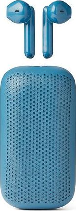 Lexon Słuchawki Bezprzewodowe Speakerbuds Niebieskie Z Głośnikiem Bluetooth  