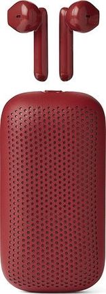 Lexon Słuchawki Bezprzewodowe Speakerbuds Czerwone Z Głośnikiem Bluetooth  