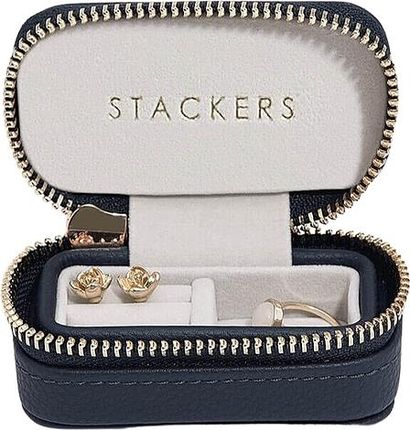 Stackers Pudełko Podróżne Na Biżuterię Travel Mini Granatowe  