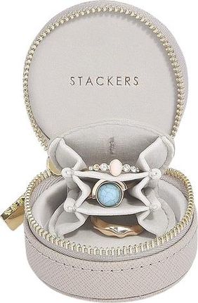 Stackers Pudełko Podróżne Na Biżuterię Oyster Mini Taupe  