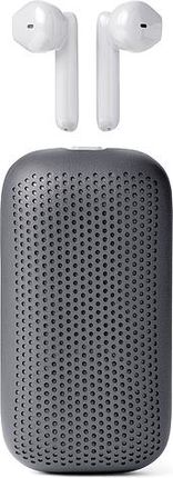 Lexon Słuchawki Bezprzewodowe Speakerbuds Szaro-Białe Z Głośnikiem Bluetooth  
