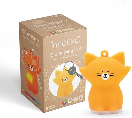 InnoGIO Giokeyring Cat- Silikonowa Lampka Nocna Z Breloczkiem Gio-151