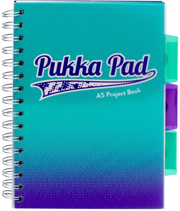 PROBA5, Pukka Pad Proyecto Libro A5 250 Páginas Rayado Finta Paquete De