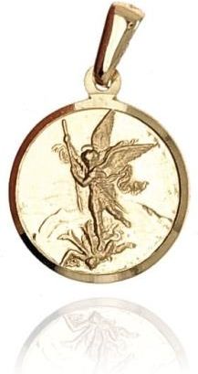 Goldengun Medalik złoty Archanioł Michał 585