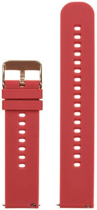 Pacific Pasek gumowy do zegarka U27 - czerwony/rosegold 18mm - zdjęcie 3