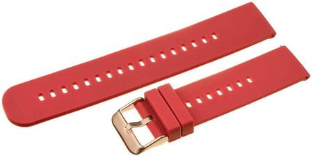 Pacific Pasek gumowy do zegarka U27 - czerwony/rosegold 18mm - zdjęcie 2