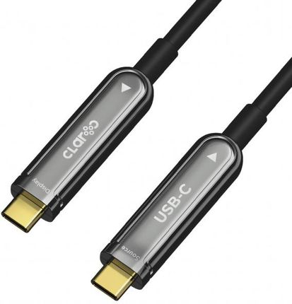 Kabel przewód optyczny USB Typ-C do Typ-C 10m Claroc 4K@60Hz (CLAROC-USBC-10M)
