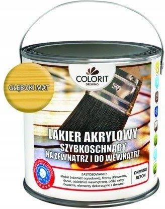 Colorit Lakier Akrylowy Drewna 5L Mat Bezbarwny