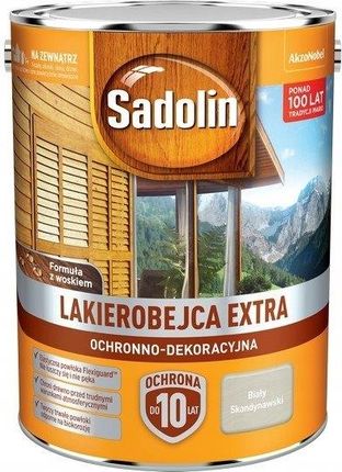 Sadolin Extra Lakierobejca 10L Biały Skandynawski