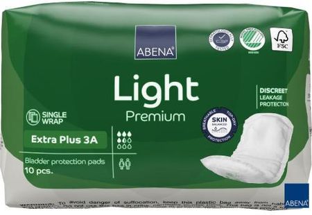 ABENA Light Premium Wkładki higieniczne dla kobiet EXTRA PLUS 3A, 10szt. 