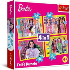 Zdjęcie Trefl Puzzle 4w1 Wesoły Świat Barbie 34626 - Kamienna Góra