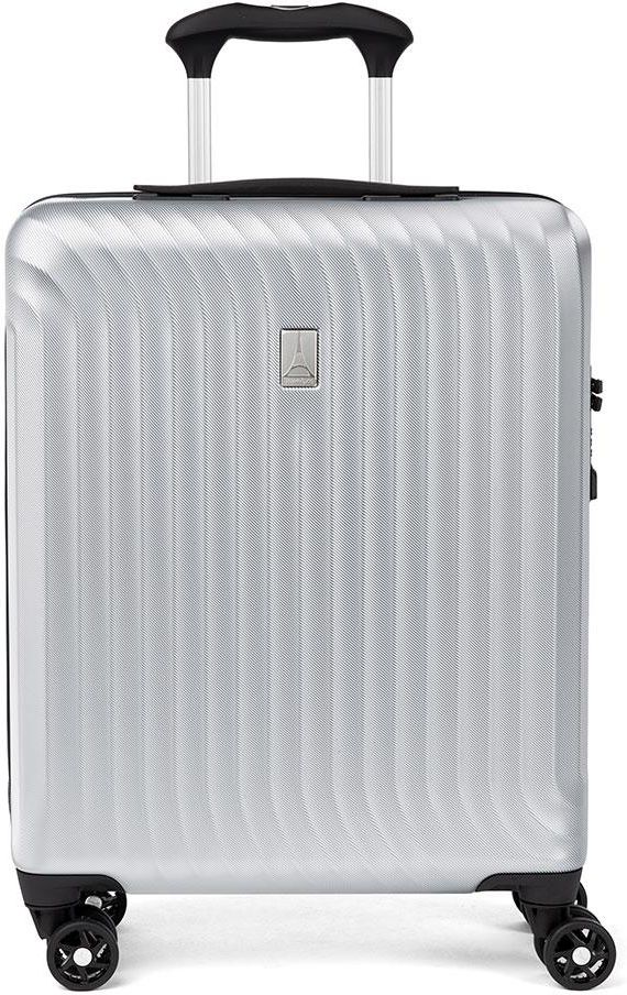 Maleta De Mano Rígida De 21" Expandible - Ligera, Con Ruedas Giratorias, Color Negro, Marca Segawe
