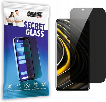 Grizz Glass Sekretne Szkło Prywatyzujące Do Xiaomi Poco M3