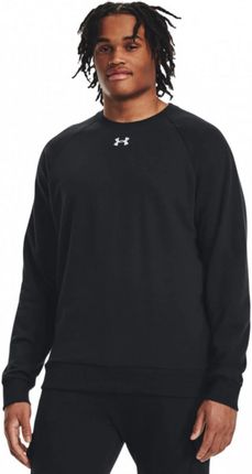 Męska bluza dresowa nierozpinana bez kaptura Under Armour UA Rival Fleece Crew - czarna