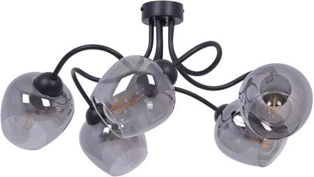 Stylowa lampa sufitowa z pięcioma kloszami K-5196 z serii SARA