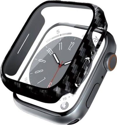 Crong Hybrid Watch Case Etui Ze Szkłem Apple 45Mm Carbon