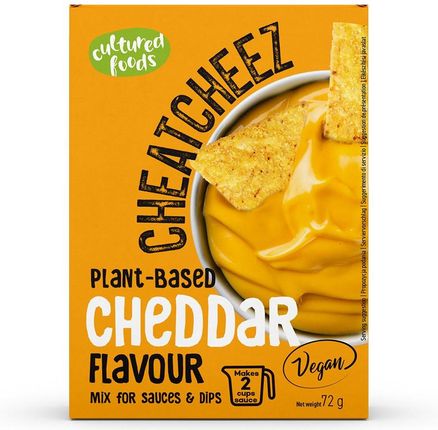Cultured Foods Roślinny Sos Lub Dip Cheatcheez Cheddar Foods 72g