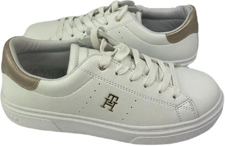 Sneakersy damskie Tommy Hilfiger T3A9-32696 White platinum (36, Biały)