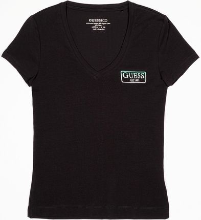 Damska Koszulka z krótkim rękawem Guess SS VN Mini Logo Tee W3Yi38J1314-Jblk – Czarny