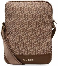 Guess Torba GUTB10HGCFSEW 10" brązowy/brown GCube Stripe Tablet Bag