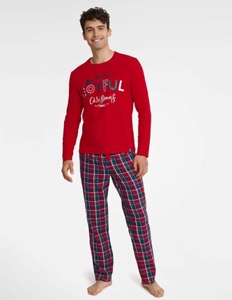 Piżama Glance 40950-33X Czerwona (Rozmiar XL)