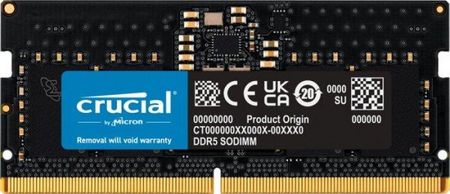 Pamięć RAM Crucia Ddr5 Sodimm 8Gb 5600Mhz Cl46 (16Gbit) (CT8G56C46S5)