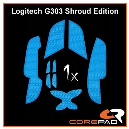 Corepad Grip Logitech G303 Shroud Blue (CG71800)