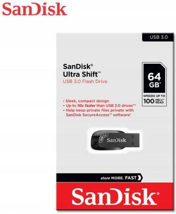 Sandisk Ultra Shift 64GB 3.0 100Mb/s (SDCZ410064GG46)
