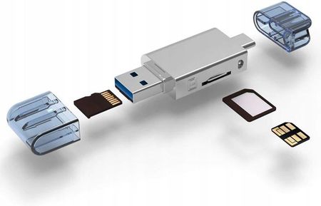 Wulkancenpl Czytnik Kart Nm Nano MicroSD na Usb 3.0 Usb-c 3.1 (3082)