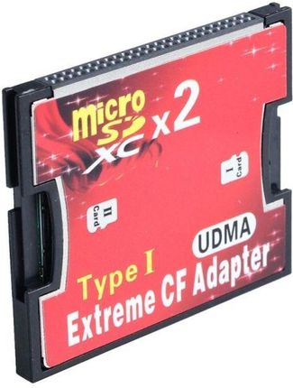 Wulkancenpl Adapter 2x MicroSD do Cf Type I Dual 2 karty (1576)