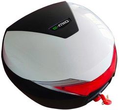 Zdjęcie E-Mio Kufer Do Skutera 30L Uniwersalny Biało-Czarny Połysk - Modliborzyce