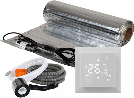 Zestaw ogrzewania podłogowego pod panele Warmtec mata grzewcza AL-100 10,0m² 150W/m² + termostat pokojowy WRT31W