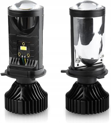Interlook Soczewki Projektory Lampy H4 Mini Bi Led 5500K