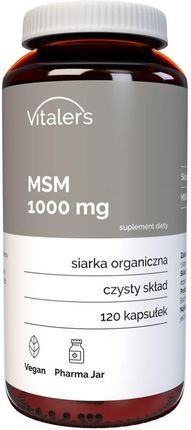 Vitaler's MSM Siarka organiczna 1000 mg - 120 kapsułek