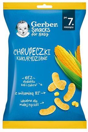 Gerber Chrupeczki kukurydziane dla niemowląt po 7 miesiącu 28g