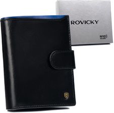 Zdjęcie Skórzany portfel męski na karty z systemem RFID Protect— Rovicky - Wejherowo