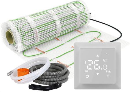 Zestaw ogrzewania podłogowego pod płytki Warmtec mata grzewcza DSE-20 2,0m² 100W/m² + termostat pokojowy WRT31W