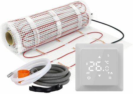 Zestaw ogrzewania podłogowego pod płytki Warmtec mata grzewcza DS2-80 8,0m² 170W/m² + termostat pokojowy WRT31W