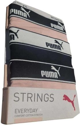 Stringi damskie Puma 2-PACK wielokolorowe 93533706