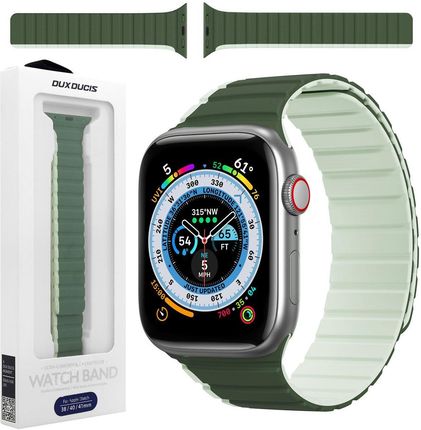 Dux Ducis Magnetyczny Pasek Green Do Apple Watch 8 41Mm