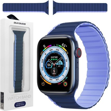 Dux Ducis Magnetyczny Pasek Blue Do Apple Watch 8 41Mm