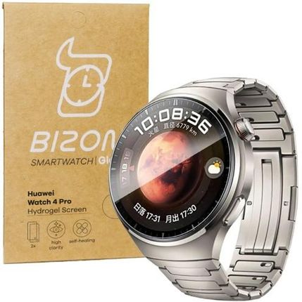 Bizon Folia Hydrożelowa Na Ekran Glass Hydrogel Do Huawei Watch 4 Pro 2 Sztuki