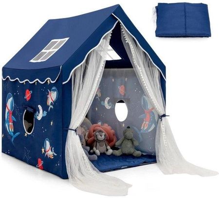 Costway Namiot Dla Dzieci Domek Do Zabawy Niebieski