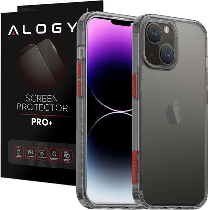 Alogy Etui Na Telefon Protective Case Obudowa Ochronna Do Apple Iphone 14 Plus Czarnoprzezroczyste Szkło