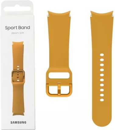 Samsung Sport Band 20mm S/M do Galaxy Watch4/5 Musztardowy ( ET-SFR86SYEGWW)