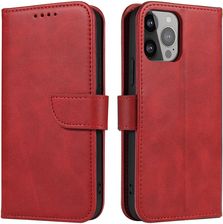 Hurtel Etui Portfel Z Klapką Podstawką Do Iphone 15 Pro Max Magnet Case Czerwone