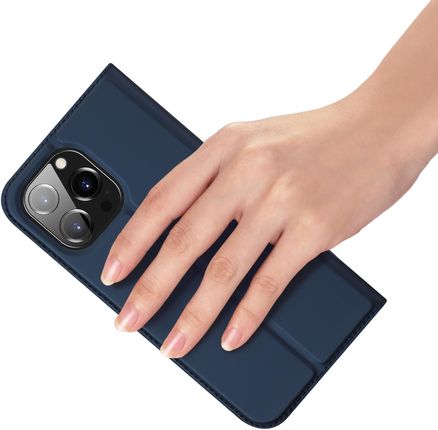 Dux Ducis Etui Do Iphone 15 Pro Pokrowiec Z Klapkąportfelem Skin Niebieski - zdjęcie 3