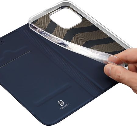 Dux Ducis Etui Do Iphone 15 Pro Pokrowiec Z Klapkąportfelem Skin Niebieski - zdjęcie 4